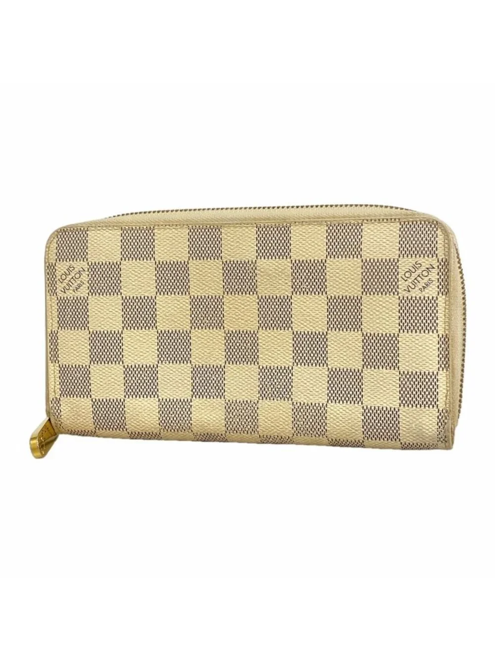 Louis Vuitton Wallet Damier Azur Zippy White